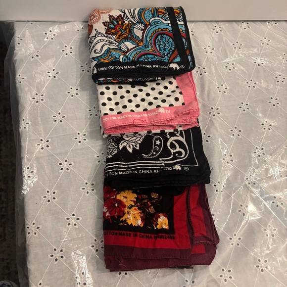 Accessories - Bundle of Boho Stylish Trending bandanas with various prints.
